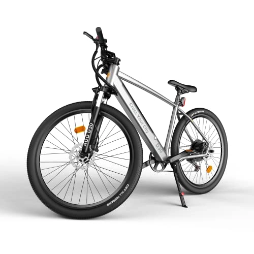 Electric Bike : ADO D30 250W Electric Bicycle Removable Battery Shimano 11 speed Transmission System 27.5 Inch Electric Bike(Silver)