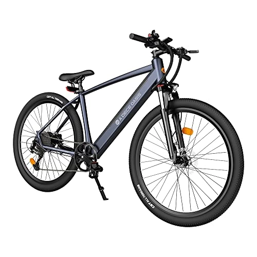 Electric Bike : ADO D30C 250W Electric Bicycle Removable Battery Shimano 9 speed Transmission System 27.5 Inch Electric Bike (Grey)
