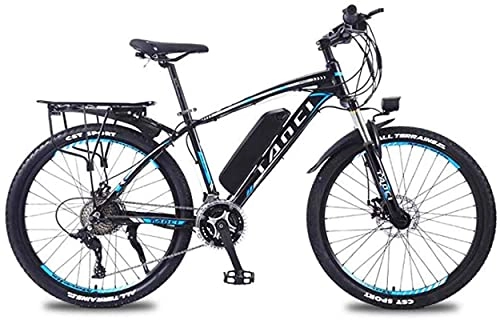 Electric Bike : Adult 26 Inch Electric Mountain Bike, 350W / 36V Lithium Battery, High-Strength Aluminum Alloy 27 Speed Variable Speed Electric Bicycle (Color : C, Size : 40KM)