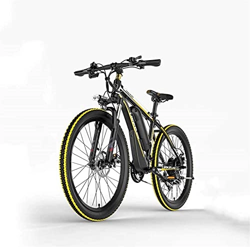 Electric Bike : Adult 26 Inch Electric Mountain Bike, 36V-48V Lithium Battery Aluminum Alloy Electric Assisted Bicycle (Color : B, Size : 48V)