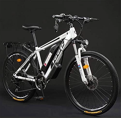 Electric Bike : Adult 26 Inch Electric Mountain Bike, 36V Lithium Battery High-Carbon Steel 27 Speed Electric Bicycle, With LCD Display (Color : B, Size : 60KM)