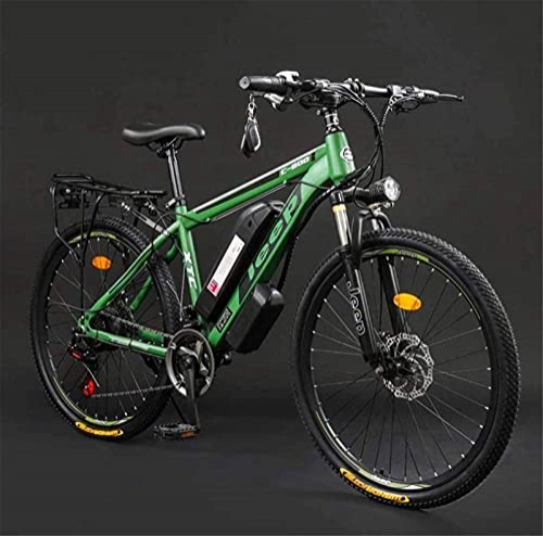 Electric Bike : Adult 26 Inch Electric Mountain Bike, 36V Lithium Battery High-Carbon Steel 27 Speed Electric Bicycle, With LCD Display (Color : D, Size : 100KM)