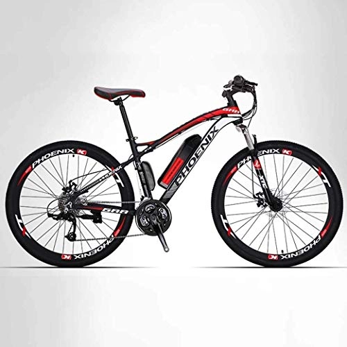 Electric Bike : Adult 26" Mountain Bike, Smart Mountain Ebike All Terrain 27-speed Bicycles, 50KM Pure Battery Mileage Detachable Lithium Ion Battery, (Color : 35KM / 70KM, Size : Electric / hybrid)