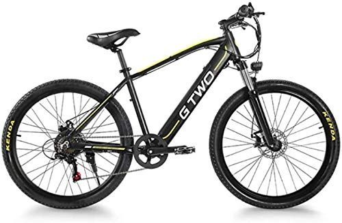 Electric Bike : Adult Electric Off Road MTB, Aluminum Alloy Frame 26 / 27.5 Inches Electric Bike 48V / 9.6Ah Lithium Battery / 350W Electric Car Maximum Speed 25 Km / H, Black, 26 Inches, Black, 26 inches