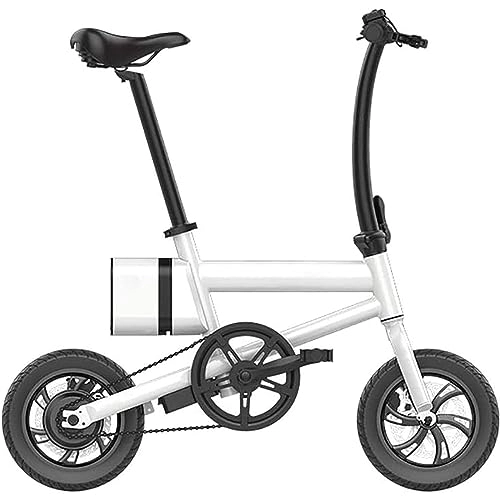 Electric Bike : Adult Folding Electric Bicycle 12 Inch Small Light Electric Vehicle Lithium Battery Power Electric Bicycle, A
