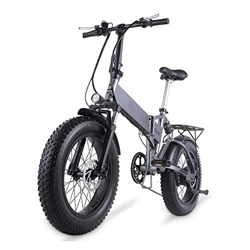 Electric Bike : Adult Folding Electric Bike 500W 4.0 Fat Tire Ebike 48v Mountain Bike City Electric Snow Beach Bicycle