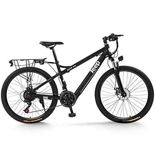 Electric Bike : Adult Mens Electric Mountain Bike, 36V Lithium Battery Electric Bicycle, High Carbon Steel Frame E-Bikes, With LCD Display, A, 27 speed