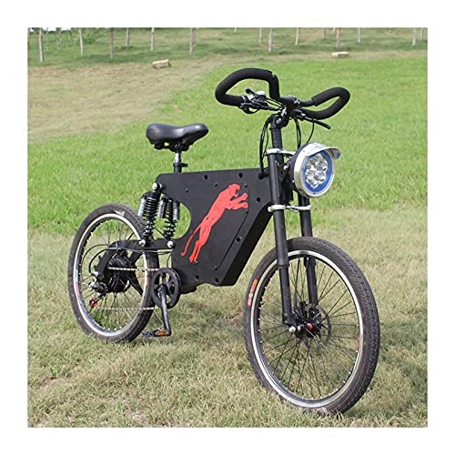 Electric Bike : Adults Off-road Electric Bike 24inch 500W Mountain Ebike 48V / 20AH-40AH Hidden Lithium Battery Mens Women's Bicycle 6 Speed Gears (Color : 48V40AH)