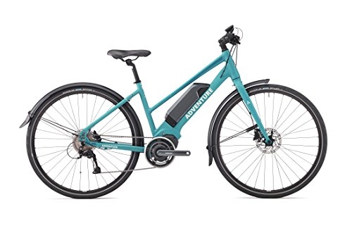 Electric Bike : Adventure Unisex's Road Sport E-Bike, Blue, 18-Inch