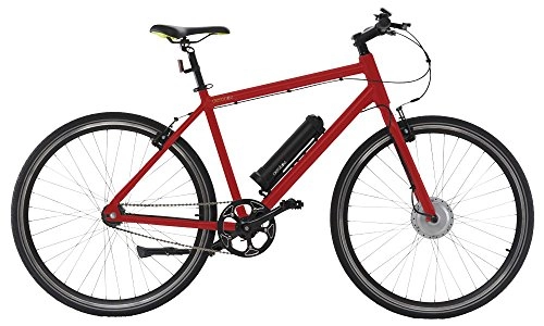 Electric Bike : AEROBIKE 28 Wheels Pedal Assisted Mountain Bike 36v Li-ion Battery SRAM Automatix Gear System (Red)