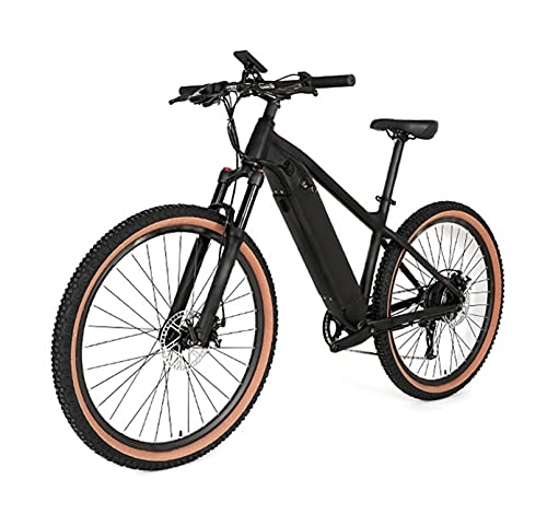 Electric Bike : AHIN Electric Bikes, 27.5" Electric Bicycle, Unisex E-Bikes, Stepless Speed Regulation, Three Modes, with LCD Screen, Display Speed / Mileage / Electricity / Gear Position Etc, Black, 27.5 inch