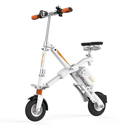 Electric Bike : AIRWHEEL E6 Foldable Electric Bicycle with Detachable Battery (White)