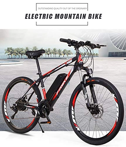 Electric Bike : AKEFG 26'' Electric Mountain Bike Removable Large Capacity Lithium-Ion Battery (36V 250W), Electric Bike 21 Speed Gear Three Working Modes