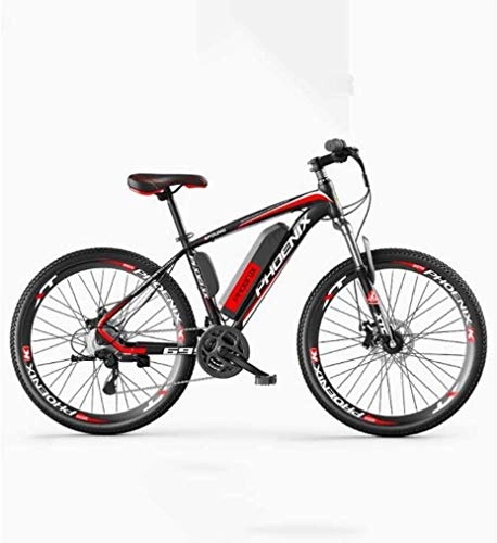 Electric Bike : All Terrain 27-speed Bicycles, 26" Mountain Bike for Adult, 36V 50KM Pure Battery Mileage Detachable Lithium Ion Battery, Smart Mountain Ebike (Color : C2 electric 35KM / hybrid 70KM)