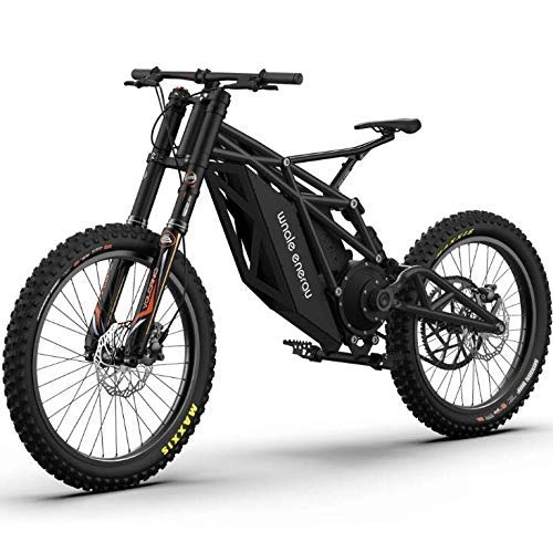 Electric Bike : ALQN All Terrain Electric Mountain Bike Bicycle for Adults, with 48V 20Ah-21700 Lithium Battery Bike, Black