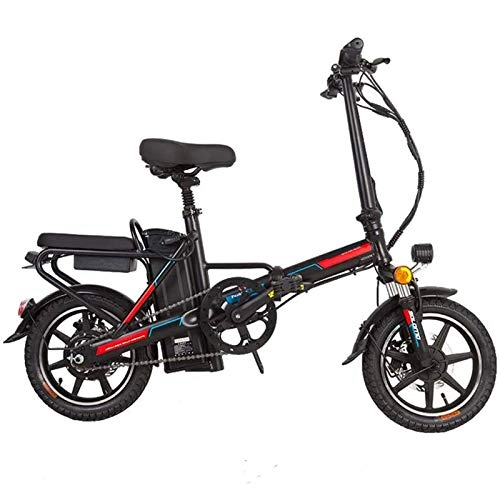 Electric Bike : Amantiy Electric Mountain Bike, Electric Bike for Adults, Folding e Bikes with Removable Large Capacity Lithium-Ion Battery (48V 350W 8Ah) Load Capacity 120kg Electric Powerful Bicycle (Color : Red)