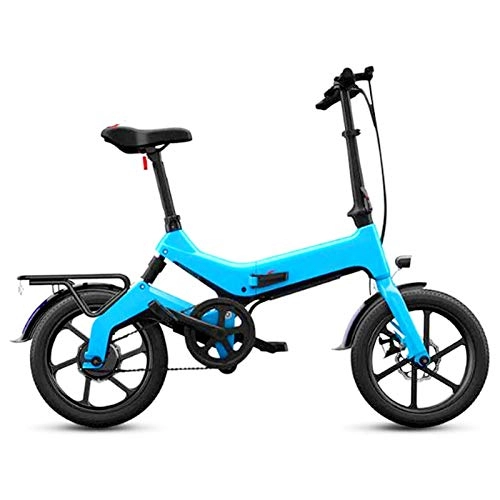 Electric Bike : Amantiy Electric Mountain Bike, Electric Bike Removable Large Capacity Lithium-Ion Battery (36V 250W) for City Commuting Outdoor Cycling Travel Work Out Electric Powerful Bicycle (Color : Blue)