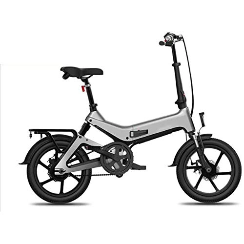 Electric Bike : Amantiy Electric Mountain Bike, Electric Bike Removable Large Capacity Lithium-Ion Battery (36V 250W) for City Commuting Outdoor Cycling Travel Work Out Electric Powerful Bicycle (Color : Silver)