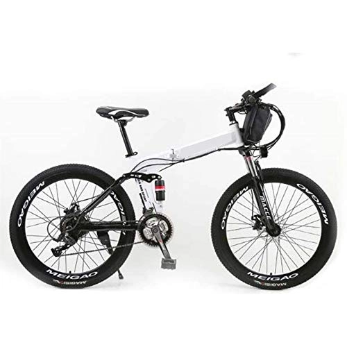 Electric Bike : Amantiy Electric Mountain Bike, Mountain Electric Bicycle, Bicycle for Mountain / Urban, 26 Spoked Wheels, Front Suspension, 21 Speed Gear And Three Working Modes Electric Powerful Bicycle