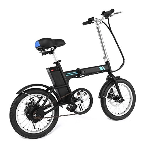 Electric Bike : ANCHEER 19" Electric Bicycle / Commute Ebike, Folding Electric Bike with 250W Motor, 36V 8Ah Battery Professional 7 Speed Transmission Gear for Adults