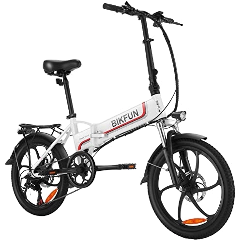 Electric Bike : ANCHEER 20" Folding Electric Bike, 26" Step-thru Ebike for Adults, 7 Speed, Adult Electric Bicycle (Folding Ebike)