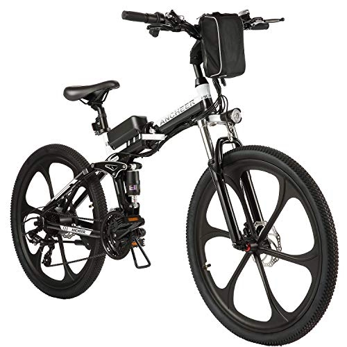 Electric Bike : ANCHEER 26" Electric Bike for Adults, Electric Bicycle / Commute Ebike with 250W Motor, 36V 8Ah Battery, Professional 7 / 21 Speed Transmission Gears