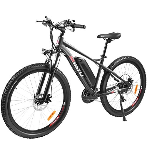Electric Bike : ANCHEER 27.5" Electric Bike for Adults, Electric Bicycle with 250W Motor, 36V 8Ah Battery, Professional 21 Speed Transmission Gears(Black)
