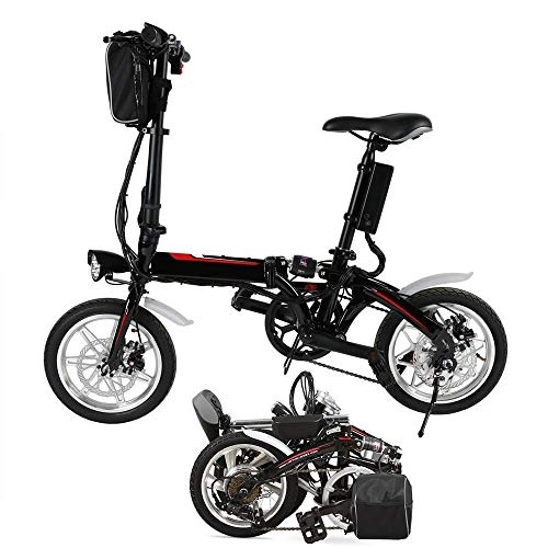 Electric Bike : Aokoy Mini 14inch Folding Electric Bicycle with Lithium-Ion Battery
