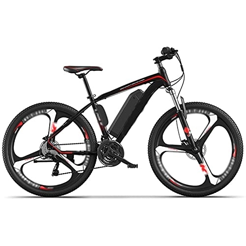 Electric Bike : AORISSE Electric Bike, 27-Speed Adult Electric Commuter Mountain Bicycle Integrated Wheel 26" 250W 36V Removable Lithium Battery Ebike for Outdoor Cycling Travel Work Out, Electric Durability 45KM