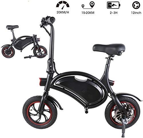 Electric Bike : April Story Folding Electric Bicycle 12 Inch Mini Portable Adult Electric Car