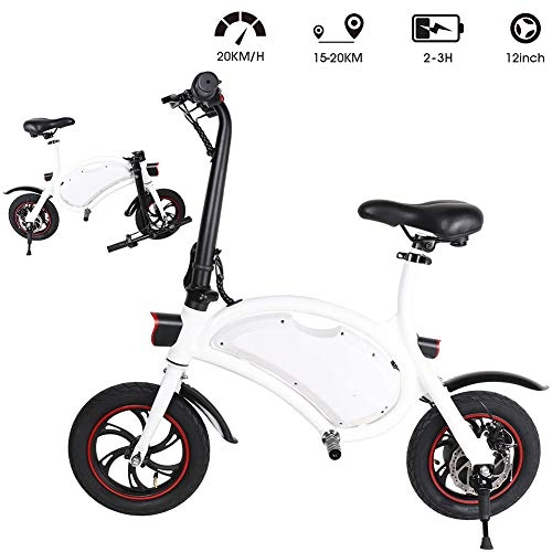 Electric Bike : April Story Folding Electric Bicycle 350W Folding Bicycle Motor 25 Km / H And 15 Km Adjustable Seat