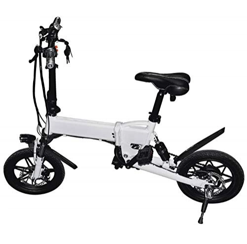 Electric Bike : Archer Mini Sized 12-Inch Traveling Electric Bike Aluminum Alloy Frame Easy Folding Led Lights Waterproof LCD Power Display