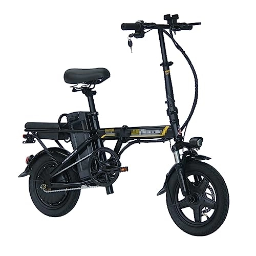 Electric Bike : Aszxiiuu Adult Electric Vehicles, Folding Electric Bicycles, Ultra-Light Small Mopeds Driven by Lithium Batteries, Battery Electric Bicycles, 20AH