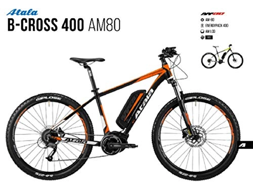 Electric Bike : Atala B-Cross 400 AM80 Gamma 2019, BLACK ORANGE MATT - ANTRHACITE YELLOW MATT, 40, 5 CM - 16