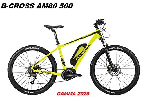 Electric Bike : ATALA Bike B-Cross AM80 500 Range 2020, YELLOW BLACK MATT, 18" - 46 CM