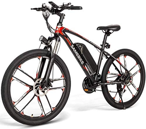 Electric Bike : Autoshoppingcenter 26 Inch Electric Bikes for Adults, Mountain Ebike Bicycles for Mens Women 350W 48V 8AH Lithium Battery Aluminum Frame Disc Brakes 3 Modes Shimano 21 Speeds