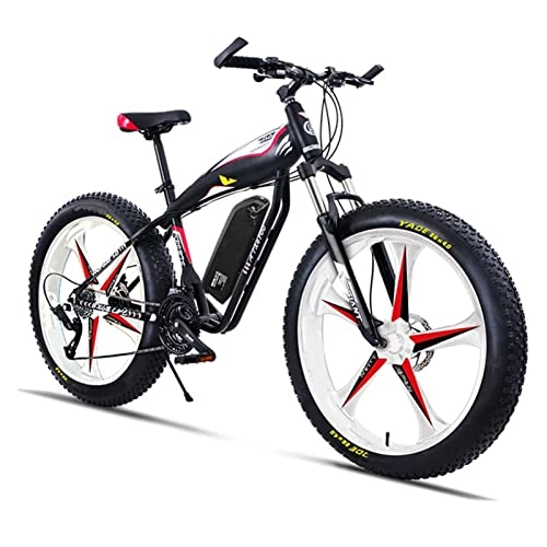 Electric Bike : AWJ Mountain Electric Bikes for Men 264.0 Inch Fat Tire Electric Mountain Bicycle Snow Beach Off-Road 48V 750W / 1000W High Speed Motor Ebike