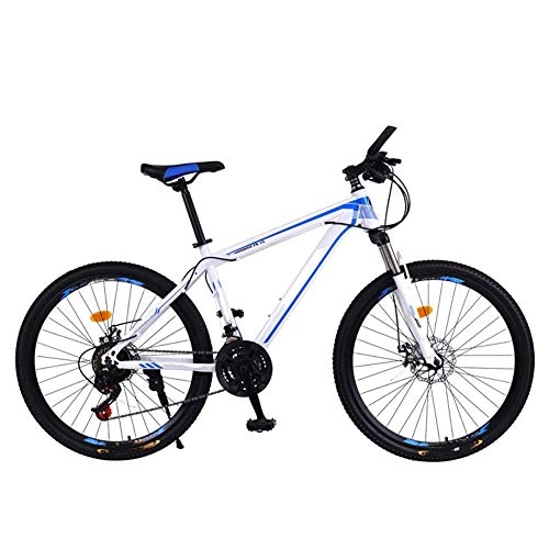 Electric Bike : AYHa Adults Mountain Electric Bike, 27 Speed 250W Motor 36V Removable Battery 26" City Commute E-Bike with Rear Seat Dual Disc Brakes Max Speed 25 Km / H, White, 14AH