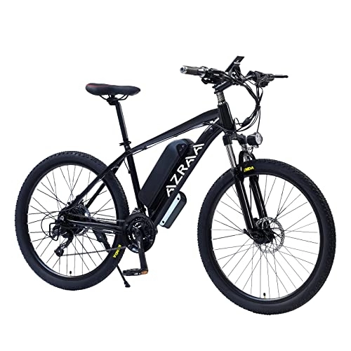 Electric Bike : AZRAA Electric Mountain Bike Aluminum Alloy 36v 13A 250W 26 Inch Ebike-Black