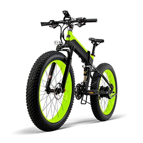 Electric Bike : AZUNX Electric Bike, 1000W Electric Bicycle Waterproof Aluminum Folding E-bike with Removable Lithium Battery LCD Screen 26