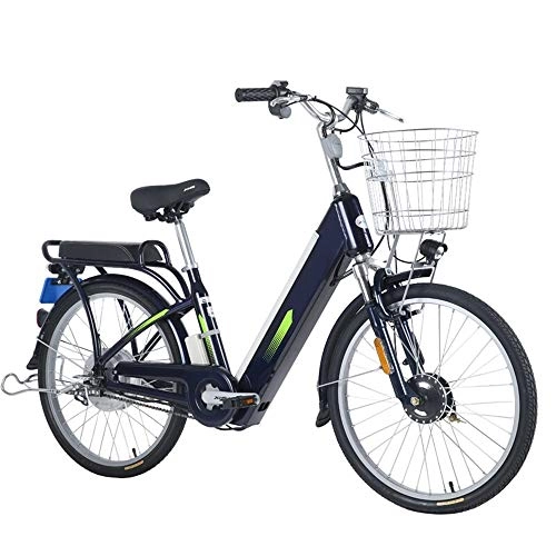 Electric Bike : BANGL B Electric Bicycle Leisure Travel 48V Lithium Battery Electric Bicycle Power Electric Bicycle 24 Inch Wheel Diameter
