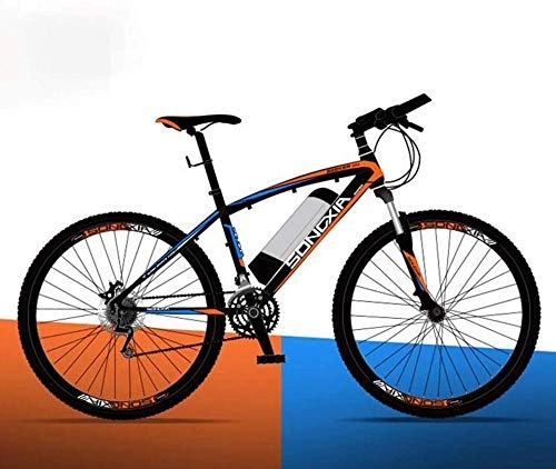 Electric Bike : baozge Electric Bike 26 Mountain Bike for Adult All Terrain Bicycles 30Km / H Safe Speed 100Km Endurance Detachable Lithium Ion Battery Smart Ebike-Orange A2_36V / 26IN