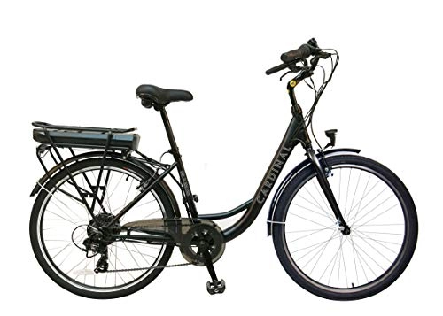 Electric Bike : Basis Cardinal Step Through Hybrid Electric Bike 2021, 26" Wheel, 7.8Ah Battery - Satin Black