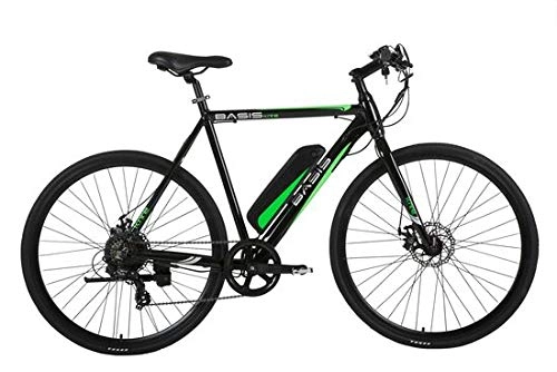 Electric Bike : Basis Kite Commuter Electric Bike 700c Wheels, 13Ah Battery, LCD DISPLAY, 7 Speed - Black