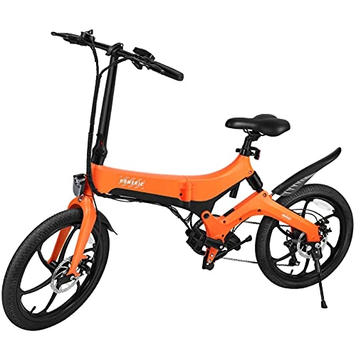 Electric Bike : BESPORTBLE Electric Bike, Folding E- Bike for Adults and Teenagers- Motor Electric Bike with LCD Driving Status Display, Removable 36V 7. 8Ah Lithium- Battery UP to 50 Miles MAX