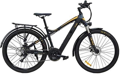 Electric Bike : Bicycle Electric Bike Adults Mountain Electric Bike 27.5 Inch Travel E-Bike Dual Disc Brakes with Mobile Phone Size LCD Display 27 Speed Removable Battery City Electric Bike Adult Tricycle
