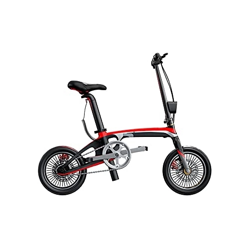 Electric Bike : Bicycles for Adults Carbon Fiber Electric Bike with Removable Battery Folding Electric Bicycle Ultra-Light Portable Battery Mini Ebike