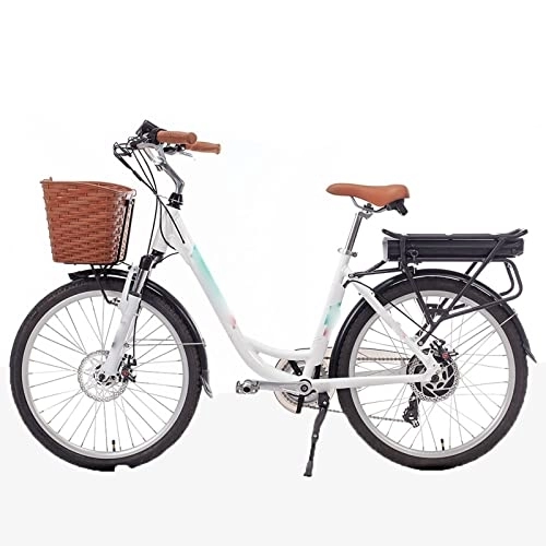 Electric Bike : Bicycles for Adults Inch Urban Electric Bicycle Princess Frame Detachable Lithium Battery Assist Electric Bicycle City