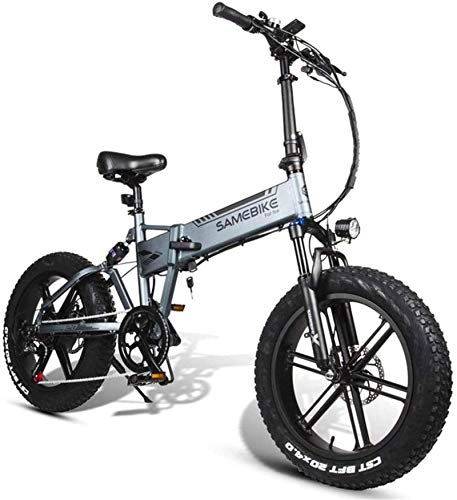 Electric Bike : Bike, Electric bicycle, foldable light mountain bike 500W motor 48V10AH lithium battery, 30-50km endurance, adjustable seat, large load-bearing