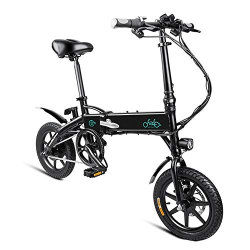 Electric Bike : Bike Electric Folding Electric For Adults 250W 36V With LCD Screen 14inch Tire Lightweight 17.5kg / 38.58lbs Suitable For Men Women City Commuting Black